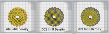 Different infill settings