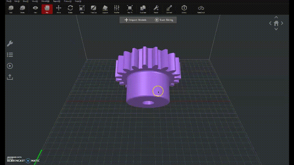 Laying a model in ideaMaker