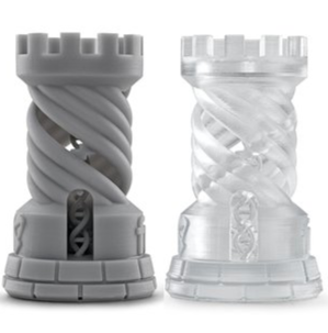 Grey/clear resin Grey/clear resin