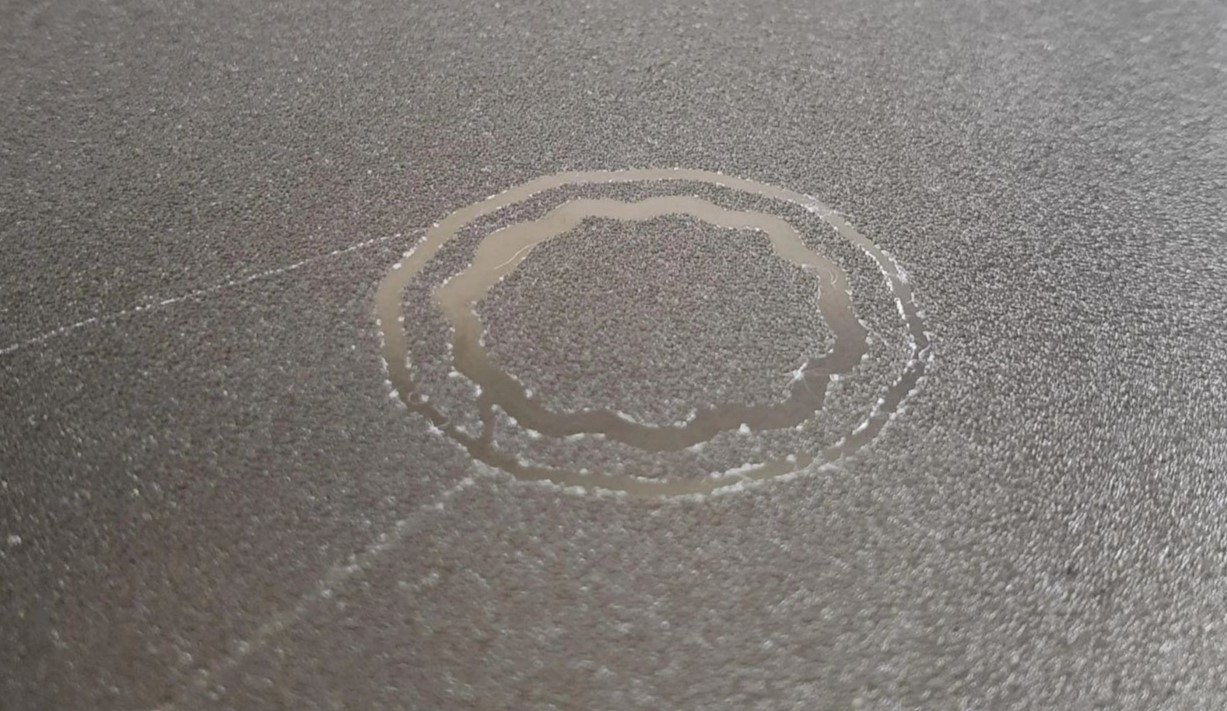 Scratched build plate