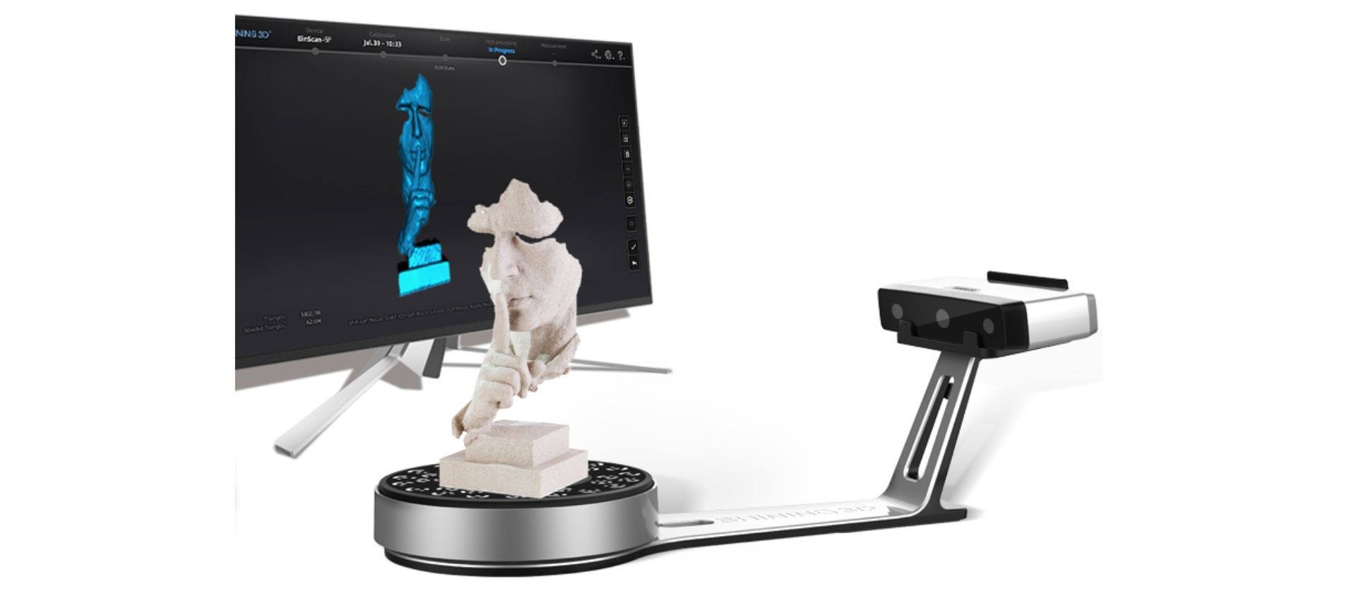EinScan-SP scanning an object