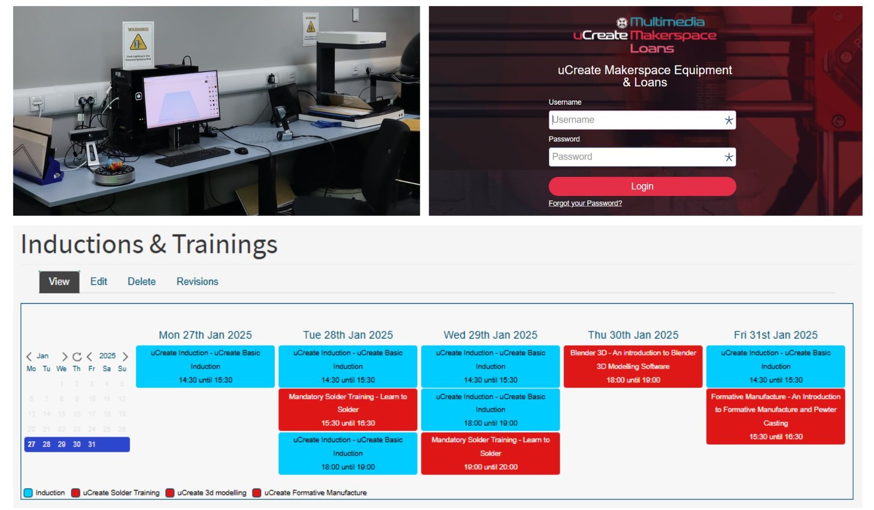 Accessing the 3D scanners