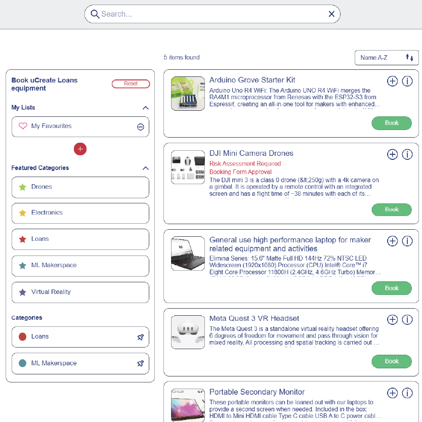 Loans Catalogue