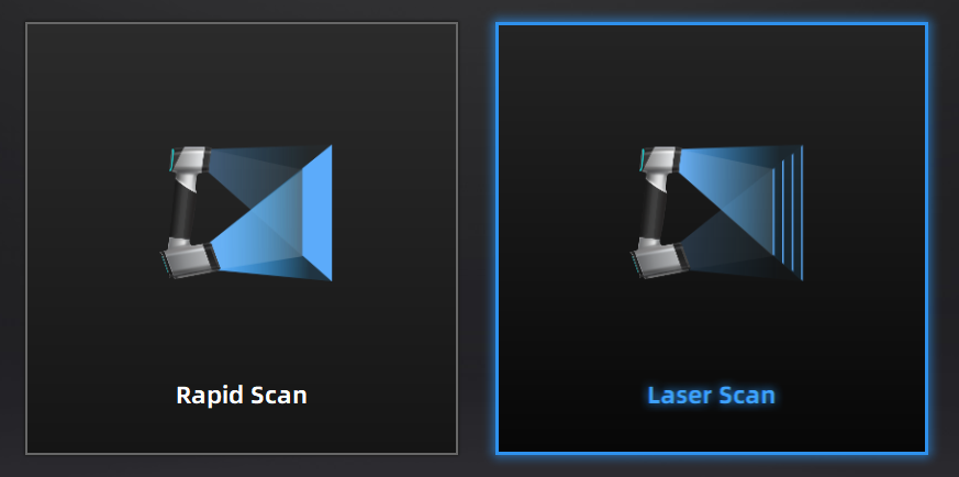 Laser scan mode. 