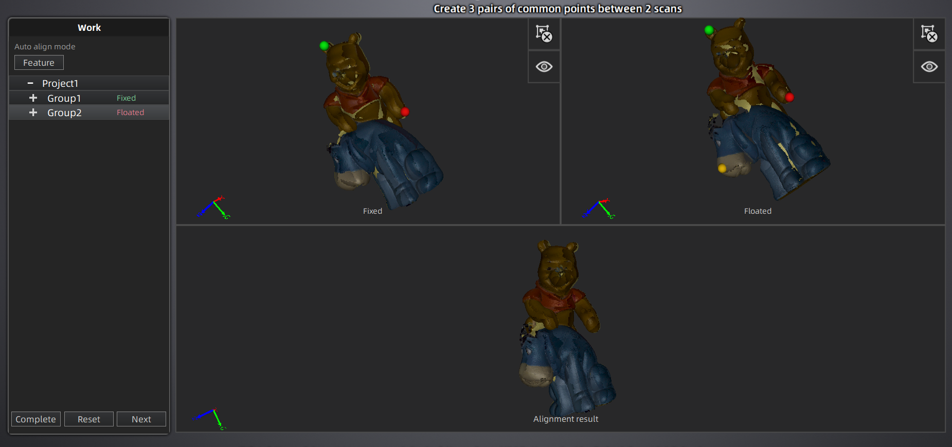 Aligning scans