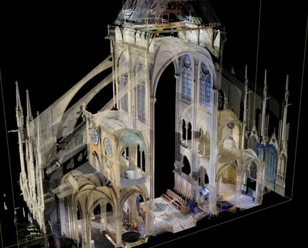 LiDAR scanned cathedral