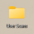 User scans