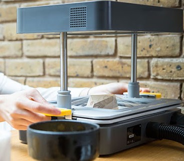 Mayku plastic sheet forming over object