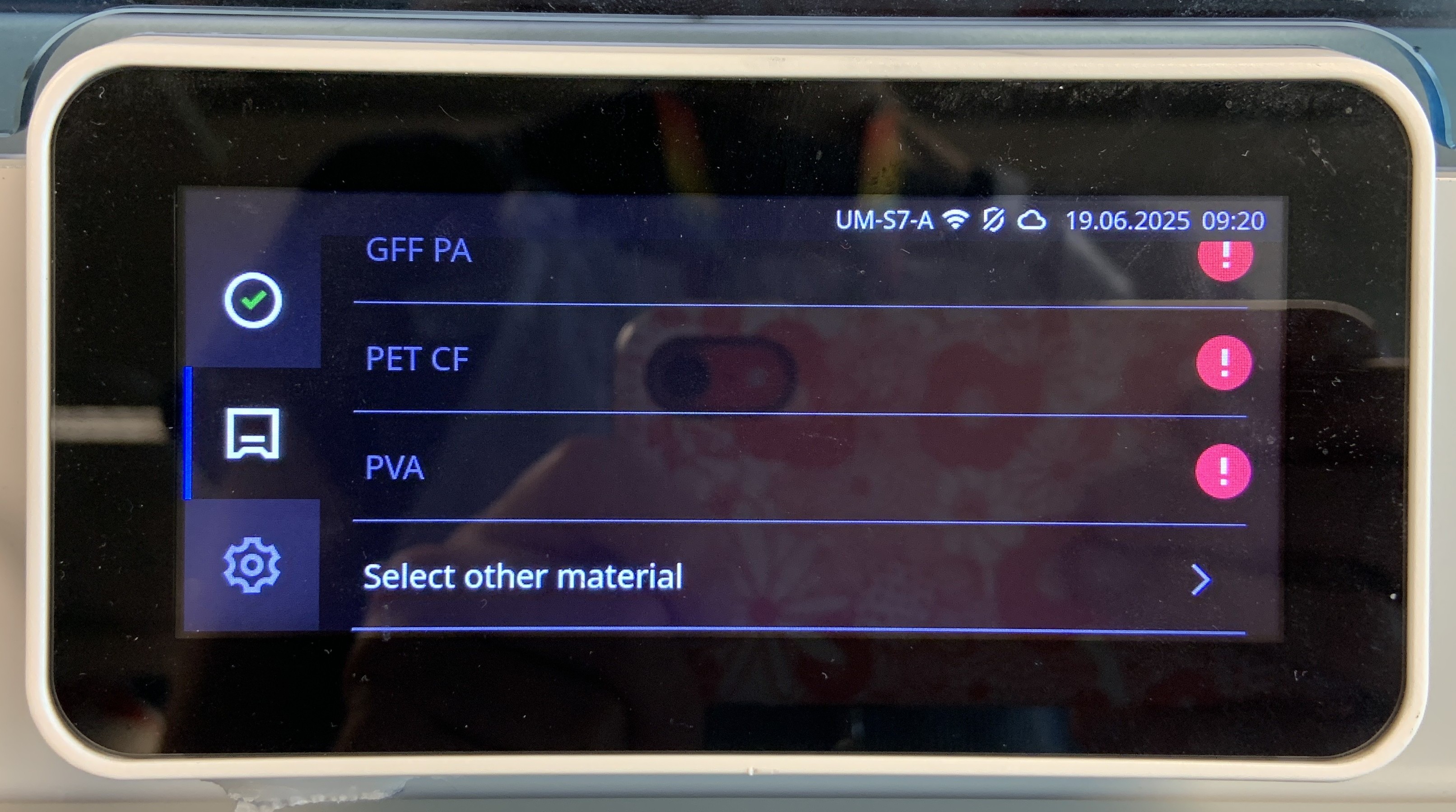 Select other material