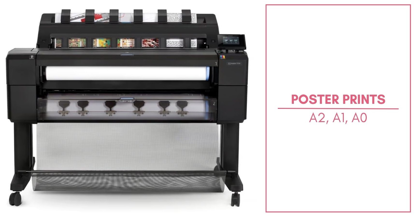 Poster printer and size guide