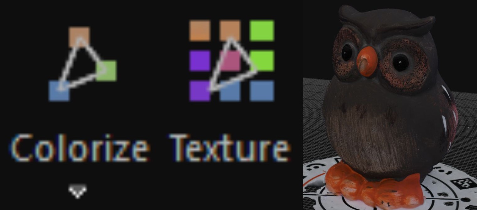 Colour or texture your model