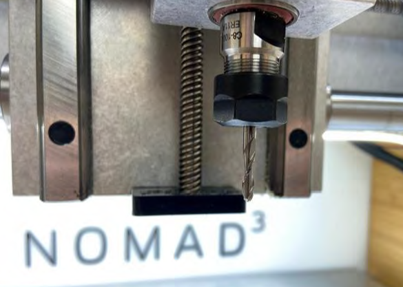 Endmill loaded in NOMAD