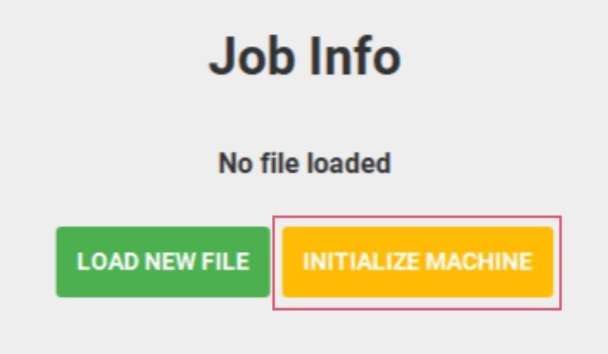 Connect to cutter and initialise machine