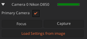 Primary camera capture button