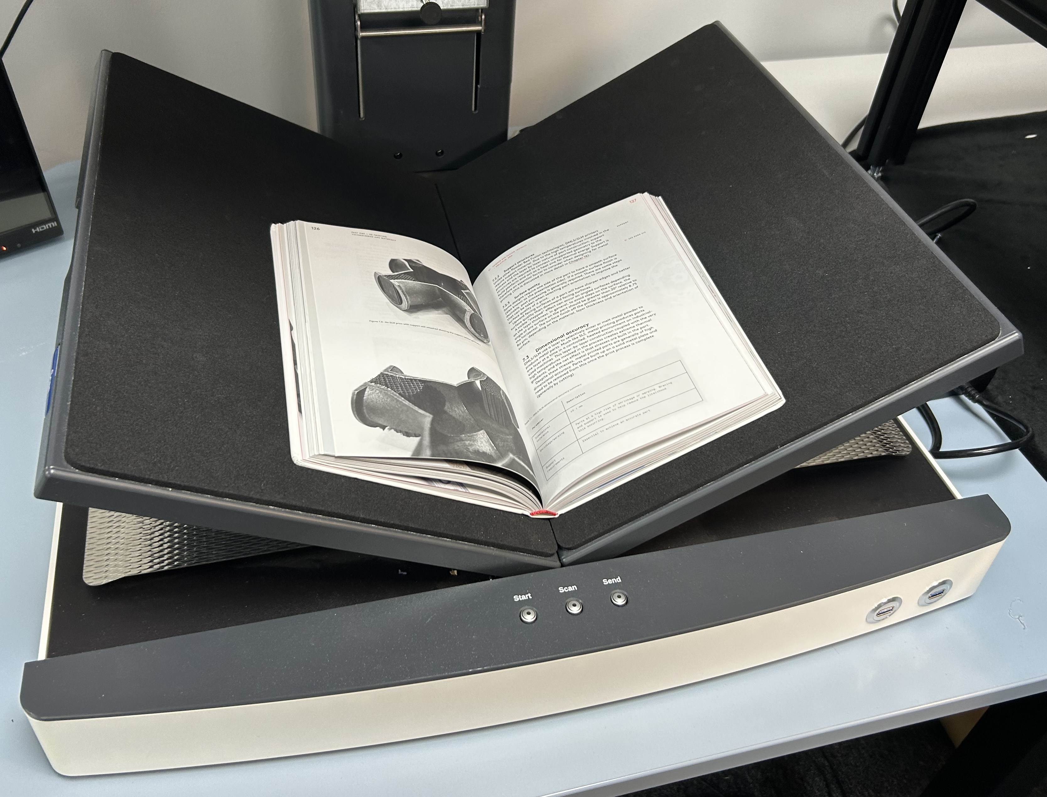 Book in v mode