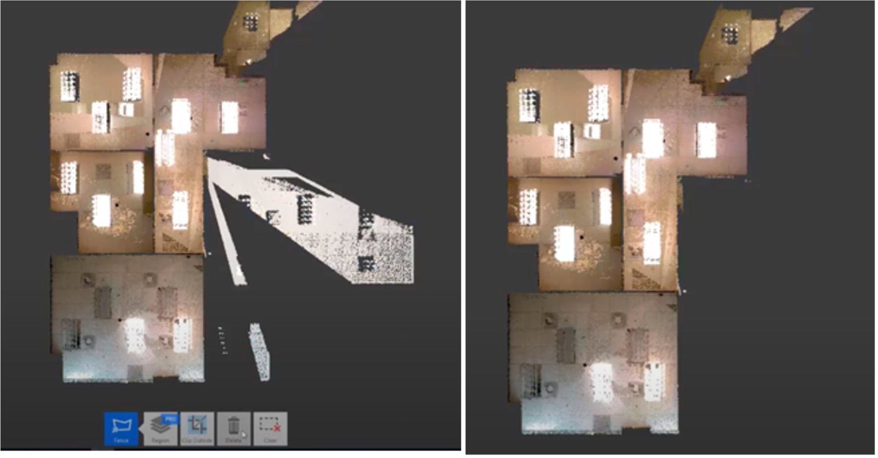 Point Cloud After Cleaning in Recap Pro